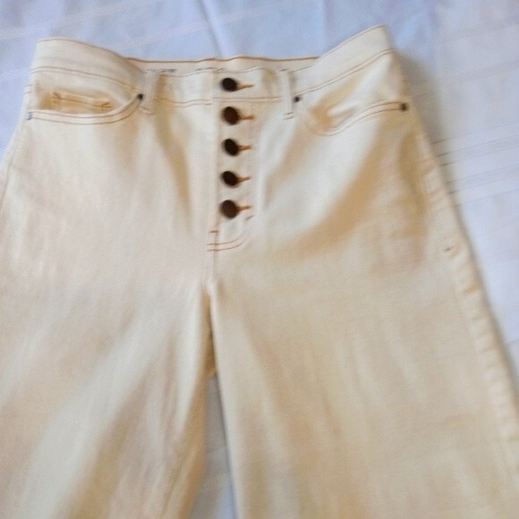 Wide Leg High Waist cropped pants sz 6 - Picture 1 of 6